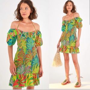 ✨FARM RIO Neon Banana Mini Dress✨